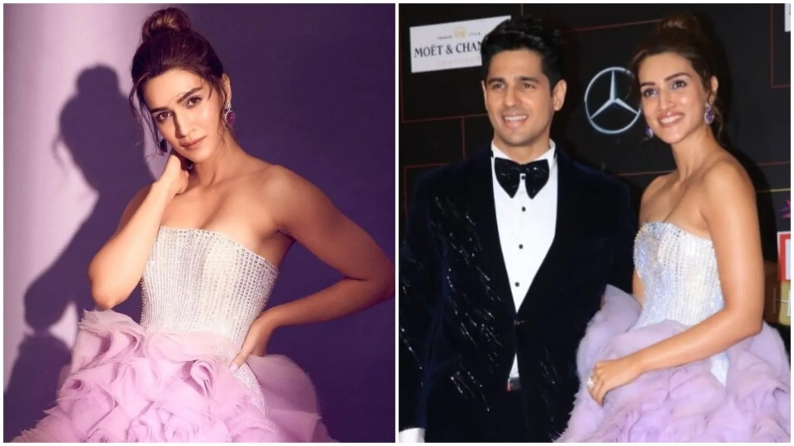 Kriti Sanon lives her Cinderella second at Hey Awards in a strapless dreamy robe: Take a look at pics