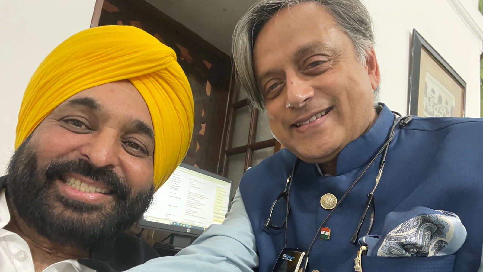 Shashi Tharoor’s ‘Parliamentary camaraderie’ is again. This time with Bhagwant Mann